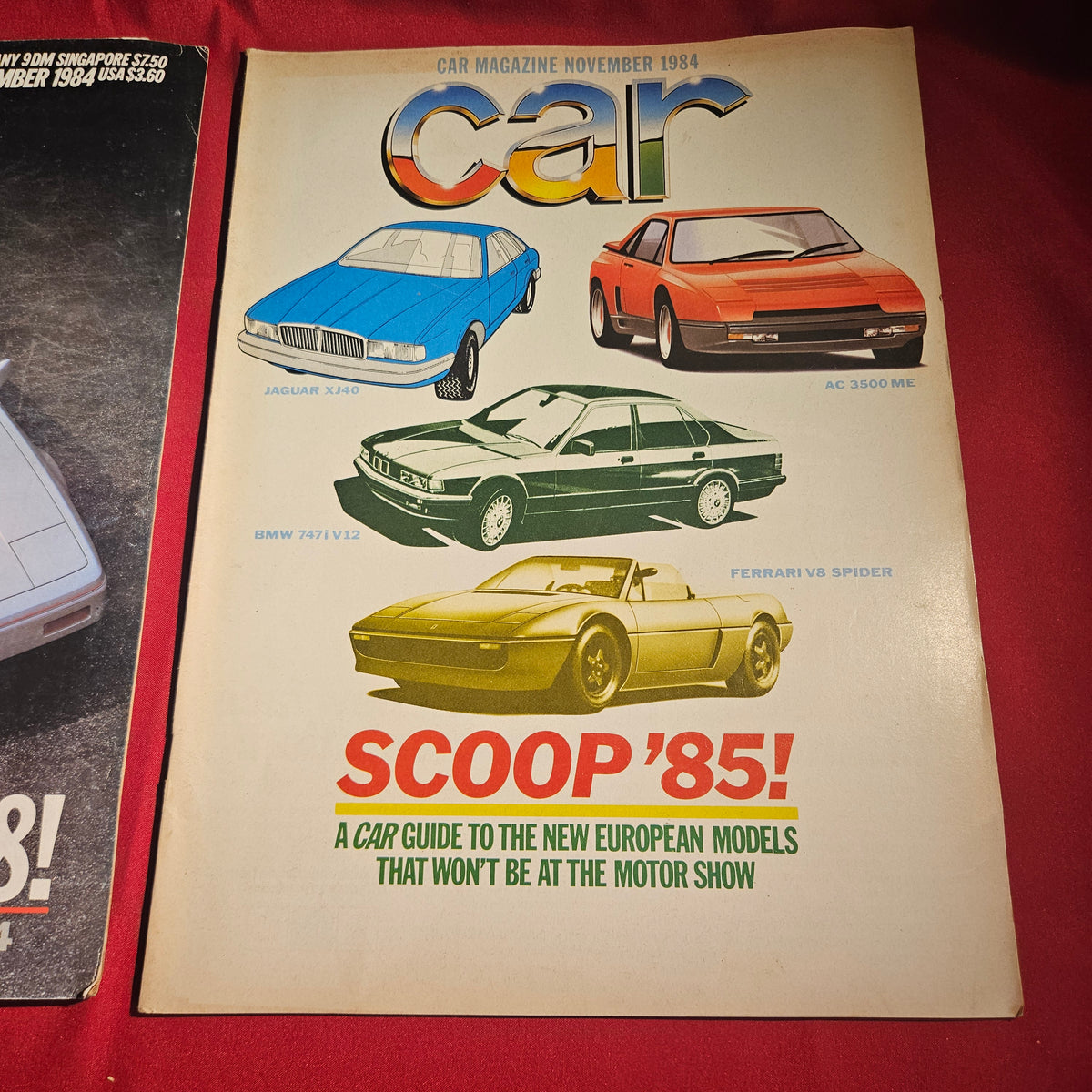 Car Magazine November 1984 Lotus V8 Ferrari Jaguar BMW Scoop 85 SKU 1526