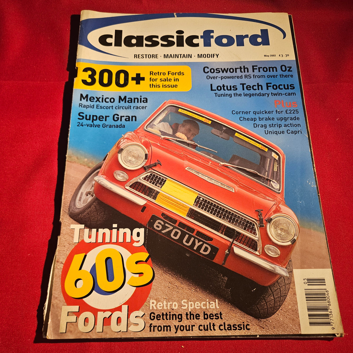 Classic Ford Magazine May 2002 Lotus Cortina Cosworth RS2000 Granada Capri SKU 1526
