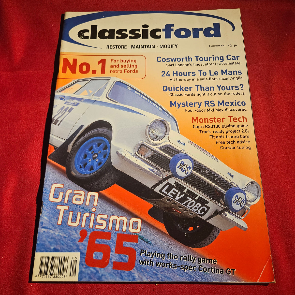 Classic Ford Magazine September 2002 Cortina GT Mexico RS2000 Cosworth SKU 1526