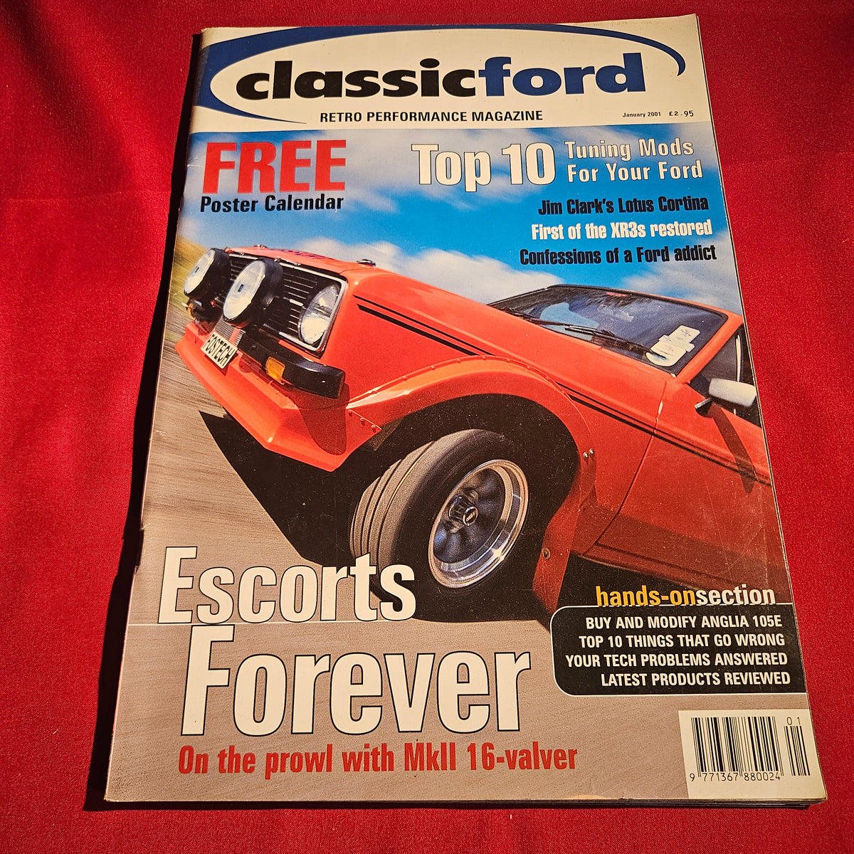 Classic Ford Magazine January 2001 MkII Escort RS2000 Lotus Cortina XR3 SKU 1526