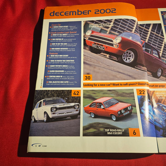 Classic Ford Magazine December 2002 Escort Mk1 Cortina GT Harry Potter Anglia SKU 1526