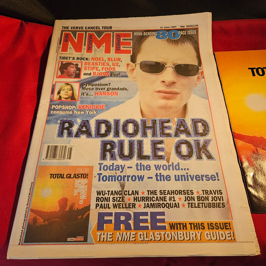 NME Magazine 21 June 1997 Radiohead Thom Yorke Glastonbury Guide NP006