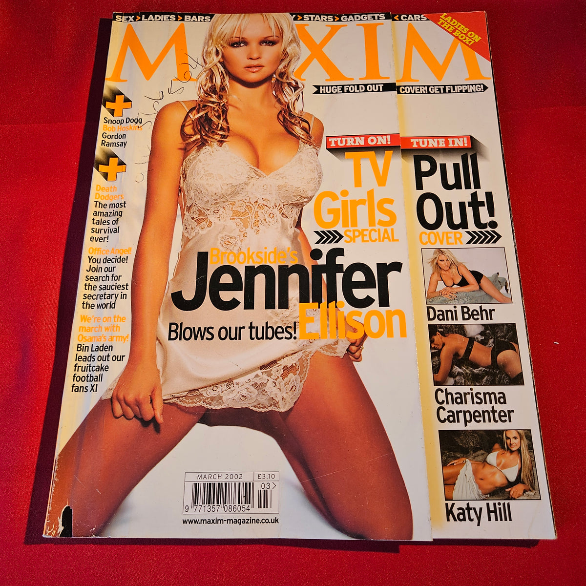 Maxim Magazine March 2002 Jennifer Ellison Charisma Carpenter Dani Behr Katy Hill SKU 1529