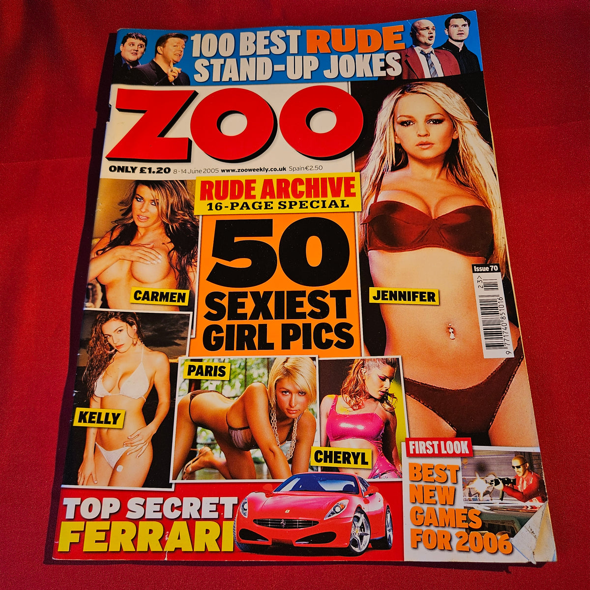 Zoo Magazine 8-14 June 2005 Pamela Anderson Paris Hilton Carmen Electra SKU 1530