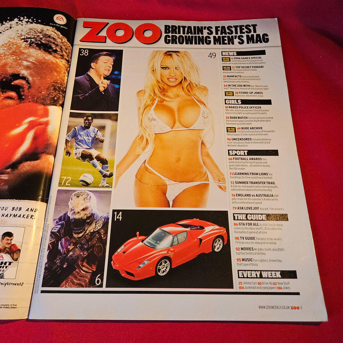 Zoo Magazine 8-14 June 2005 Pamela Anderson Paris Hilton Carmen Electra SKU 1530