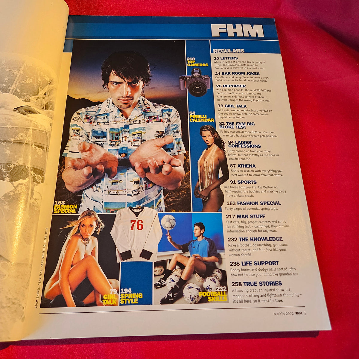 FHM Magazine March 2002 Joanna Taylor Emma Caulfield Hollyoaks TV Girls SKU 1531