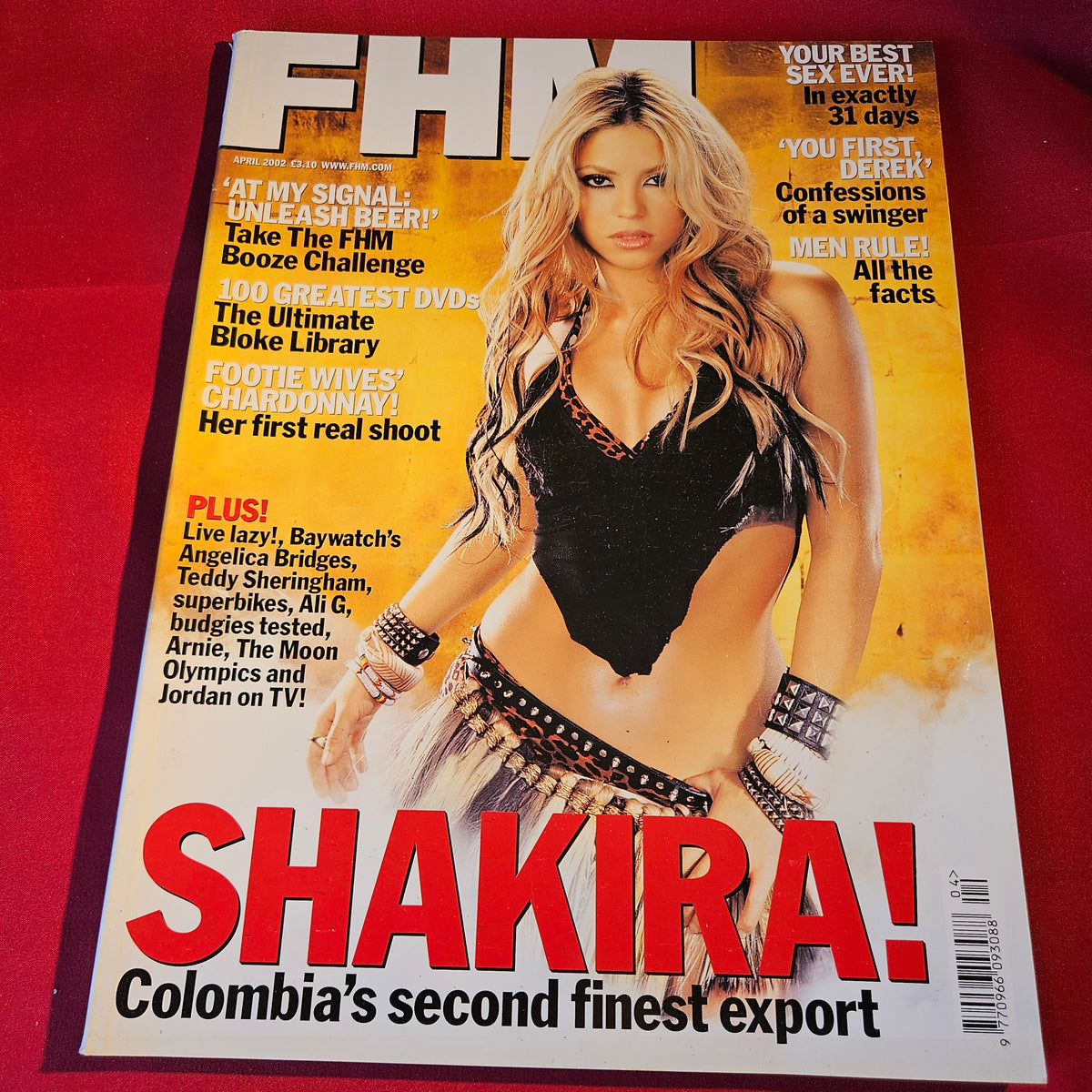 FHM Magazine April 2002 Shakira Christina Milian Susie Amy Angelica Bridges 1531