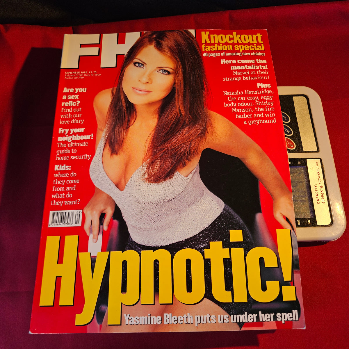 FHM Magazine September 1998 Yasmin Bleeth Natasha Henstridge Jacqueline Obradors 1532