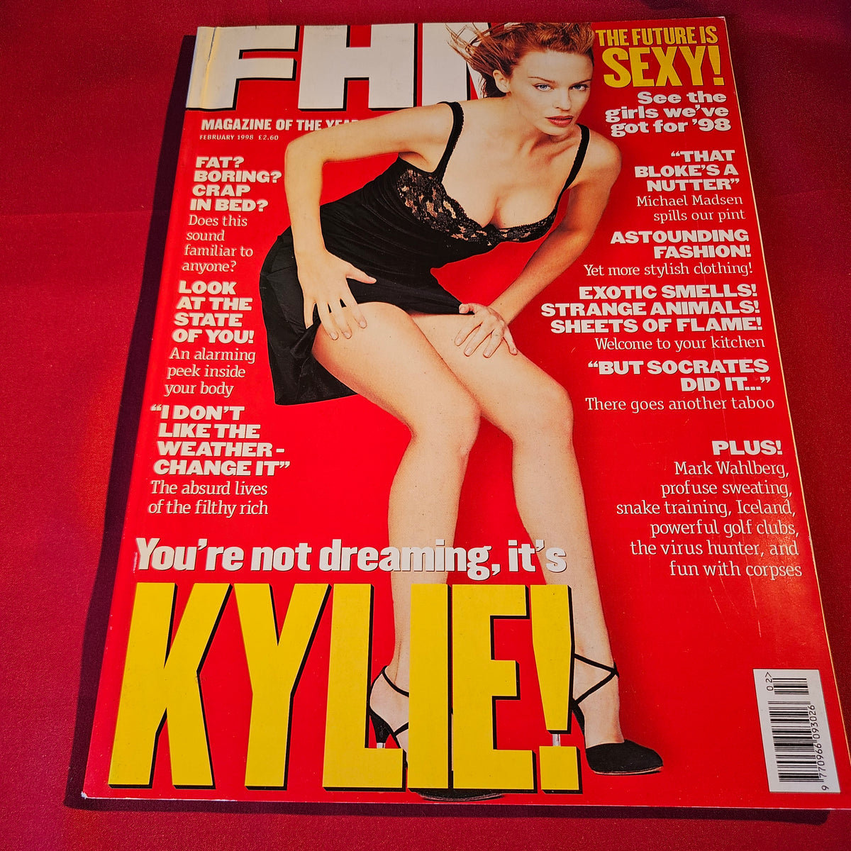 FHM Magazine February 1998 Kylie Minogue Girls of 98 Michael Madsen SKU 1532