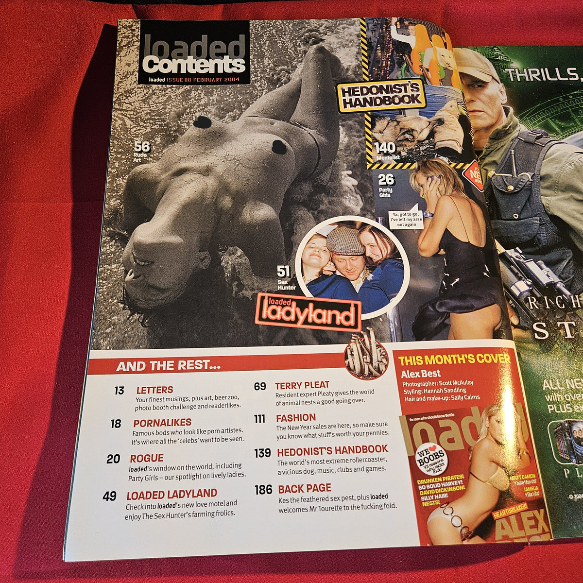 Loaded Magazine February 2004 Alex Best Michelle Marsh Jamelia Matt Damon SKU 1533