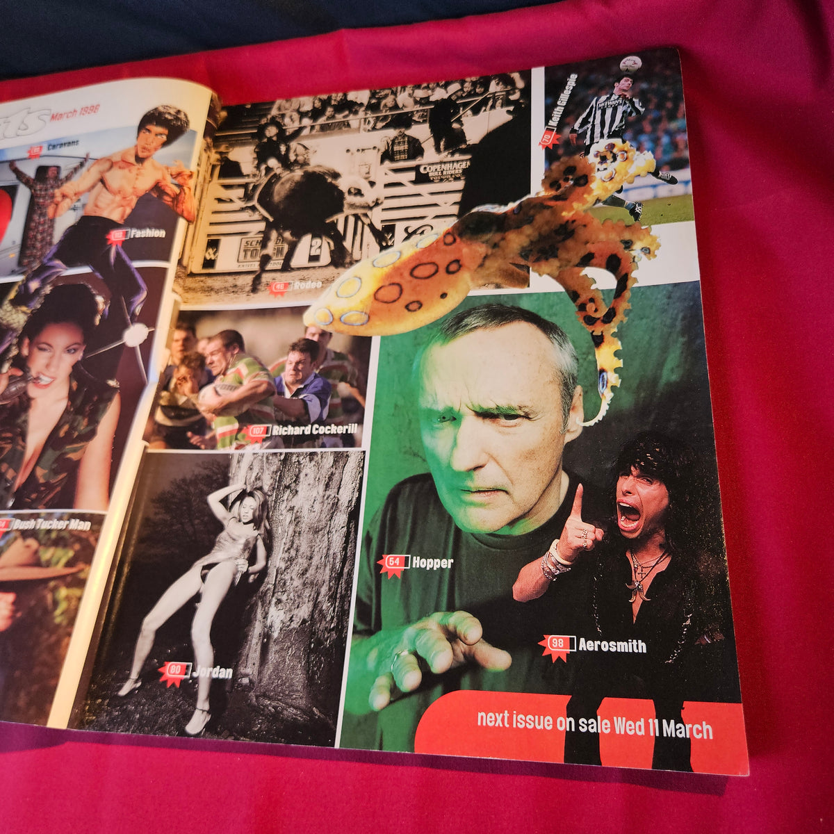 Loaded Magazine March 1998 Dennis Hopper Jordan Aerosmith Keith Gillespie SKU 1533