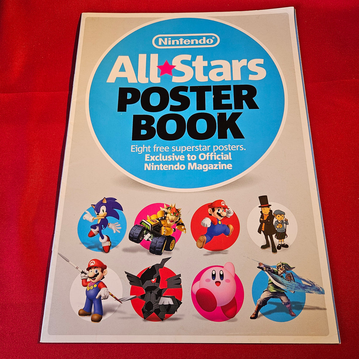 Official Nintendo Magazine All-Stars Poster Book 8 Posters Mario Sonic Zelda SKU 1534