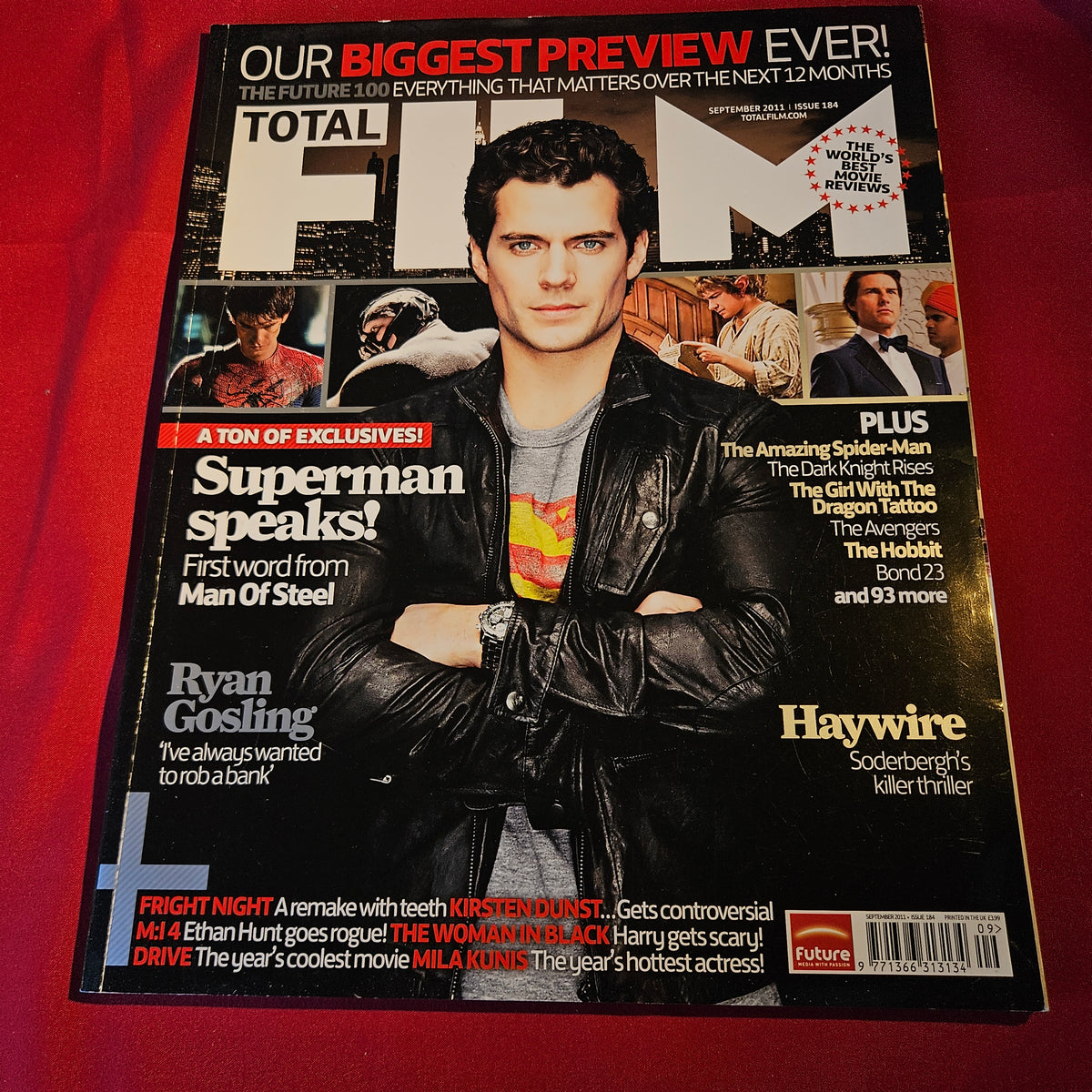 Total Film Magazine September 2011 Issue 184 Superman Man of Steel SKU 1537