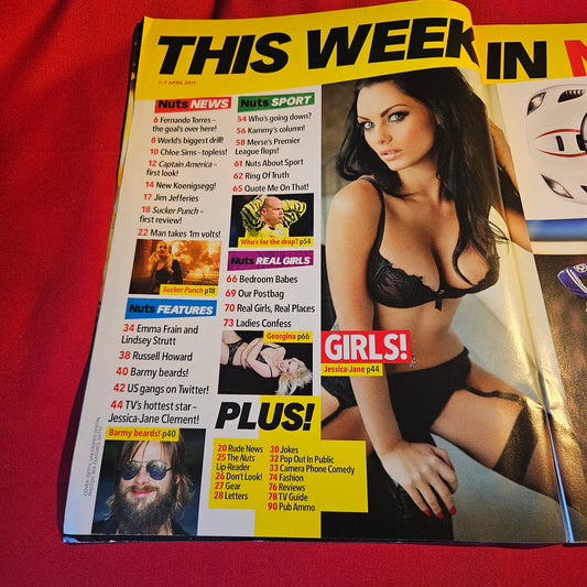 Nuts Magazine 1-7 April 2011 Jessica-Jane Clement Emma Frain SKU 1538