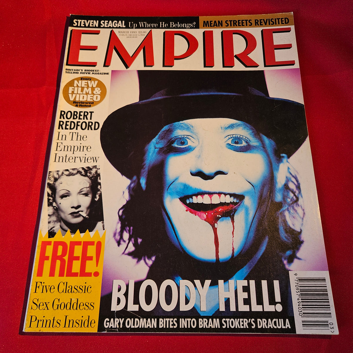 Empire Magazine March 1993 Gary Oldman Dracula Robert Redford Prints SKU 1539