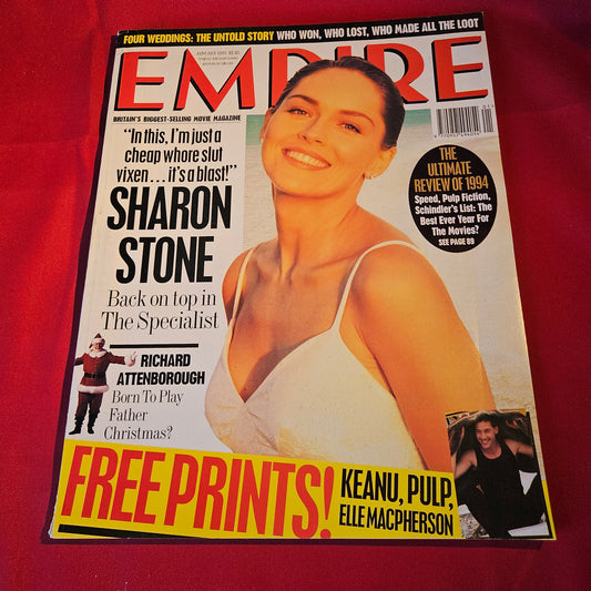 Empire Magazine January 1995 Sharon Stone The Specialist Keanu Reeves SKU 1539