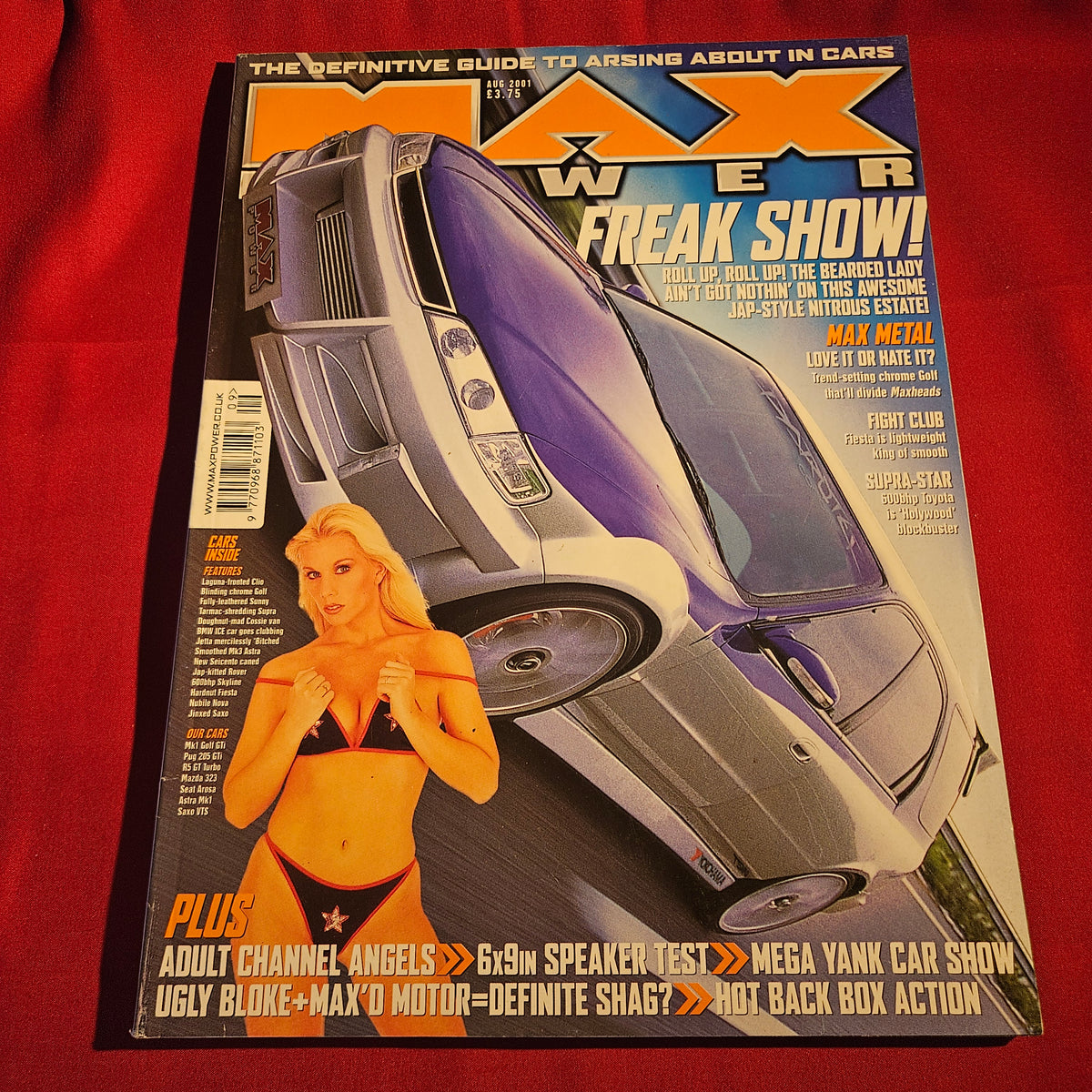 Max Power Magazine August 2001 Modified Honda Accord Nissan Skyline Supra SKU 1540