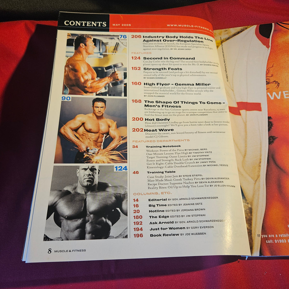 Muscle & Fitness Magazine May 2005 Jay Cutler Arnold Schwarzenegger SKU 1543