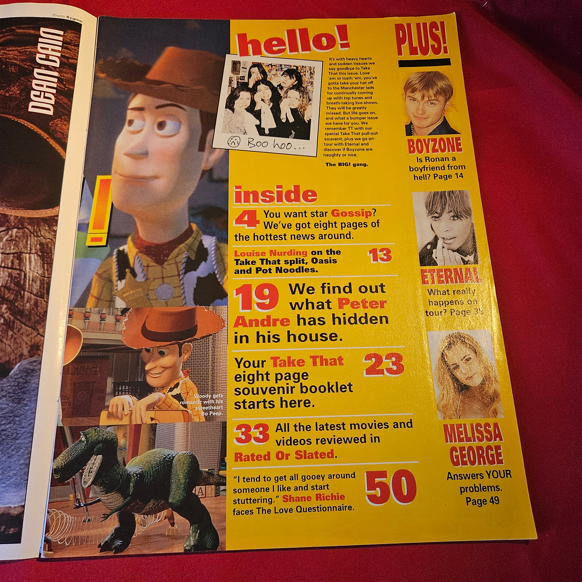 BIG! Magazine 6-19 March 1996 Take That Boyzone Eternal Melissa George SKU 1543