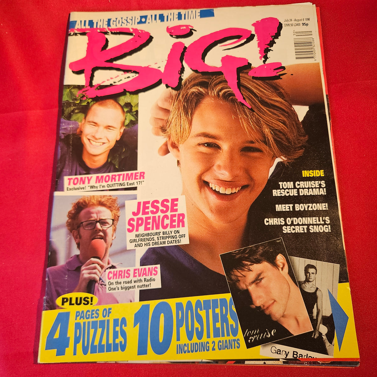 BIG! Magazine 24 July-6 August 1996 Jesse Spencer Boyzone Tom Cruise SKU 1543