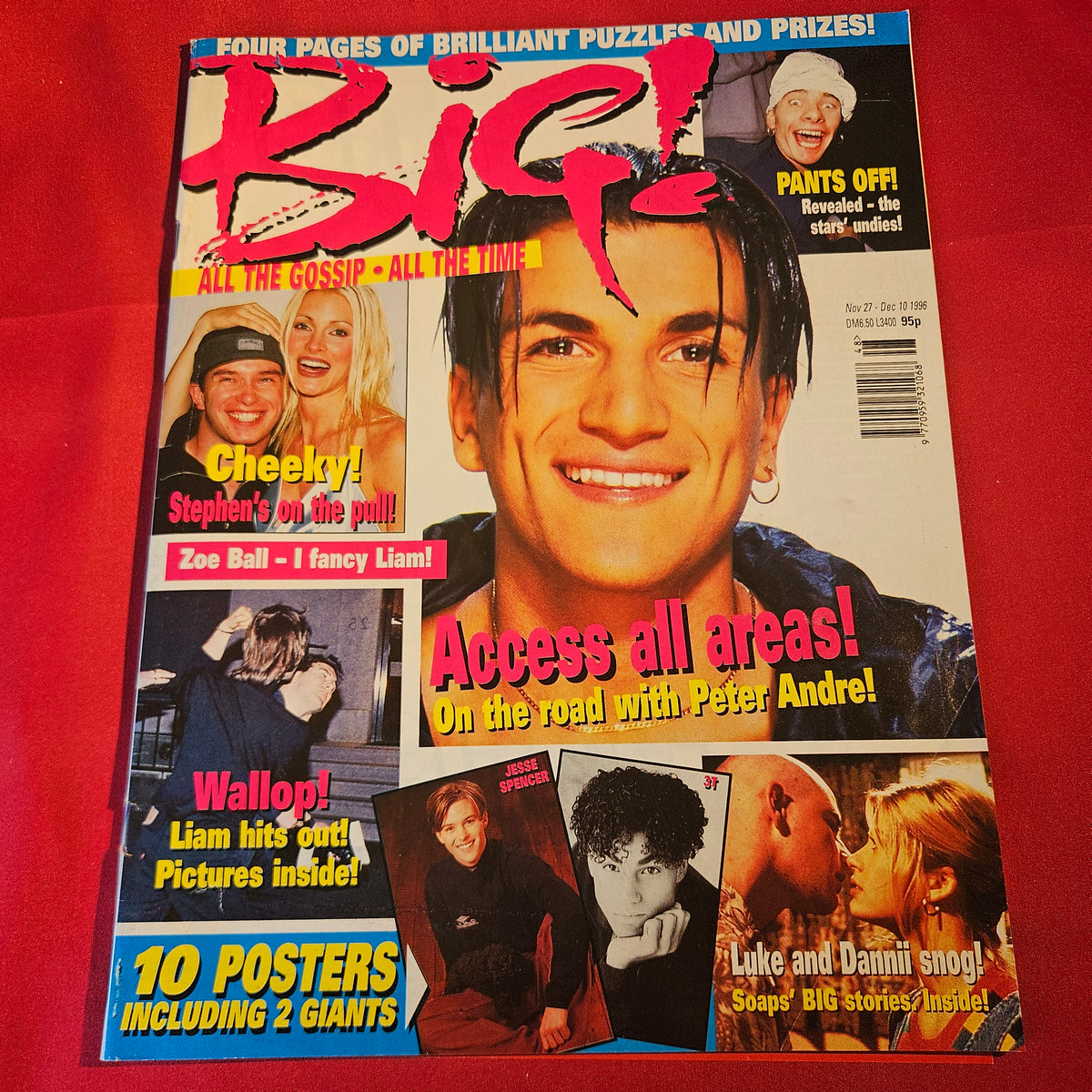 BIG! Magazine 27 November-10 December 1996 Peter Andre Jesse Spencer 3T SKU 1543