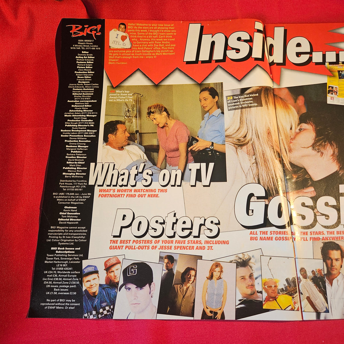 BIG! Magazine 27 November-10 December 1996 Peter Andre Jesse Spencer 3T SKU 1543