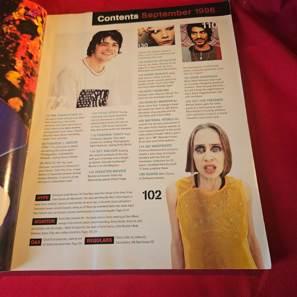 The Face Magazine September 1996 No 96 The Charlatans Tim Burgess SKU 1543