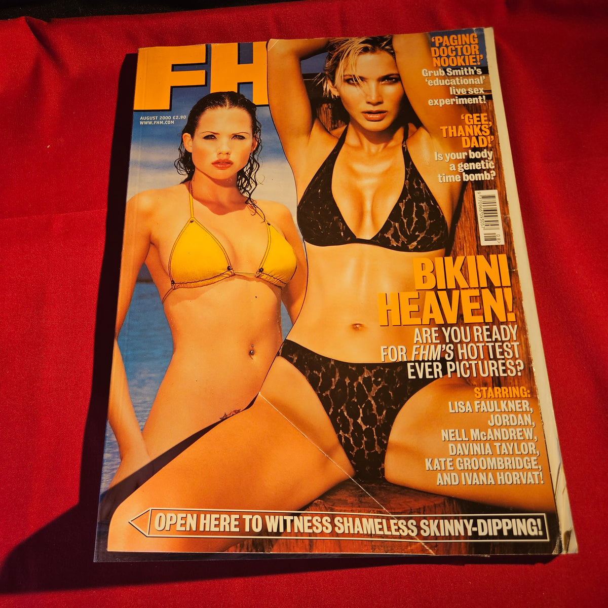FHM Magazine August 2000 Issue 127 Lisa Faulkner Jordan Aaliyah SKU 1544