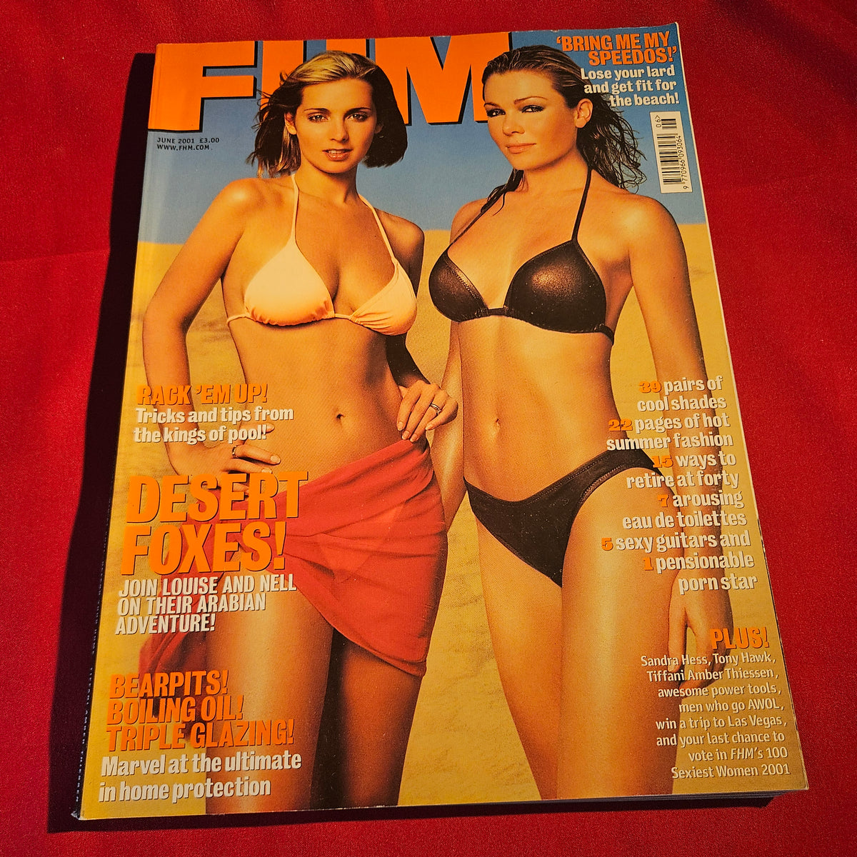 FHM Magazine June 2001 Issue 137 Louise Redknapp Nell McAndrew Tiffany Thiessen SKU 1544