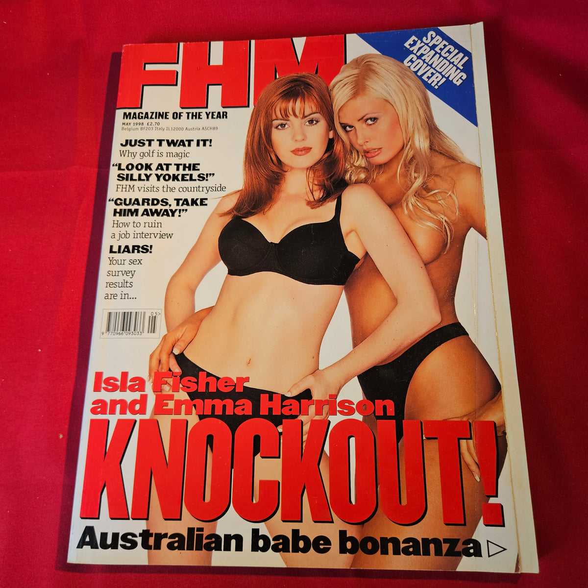 FHM Magazine May 1998 Issue 100 Isla Fisher Emma Harrison Shania Twain SKU 1545