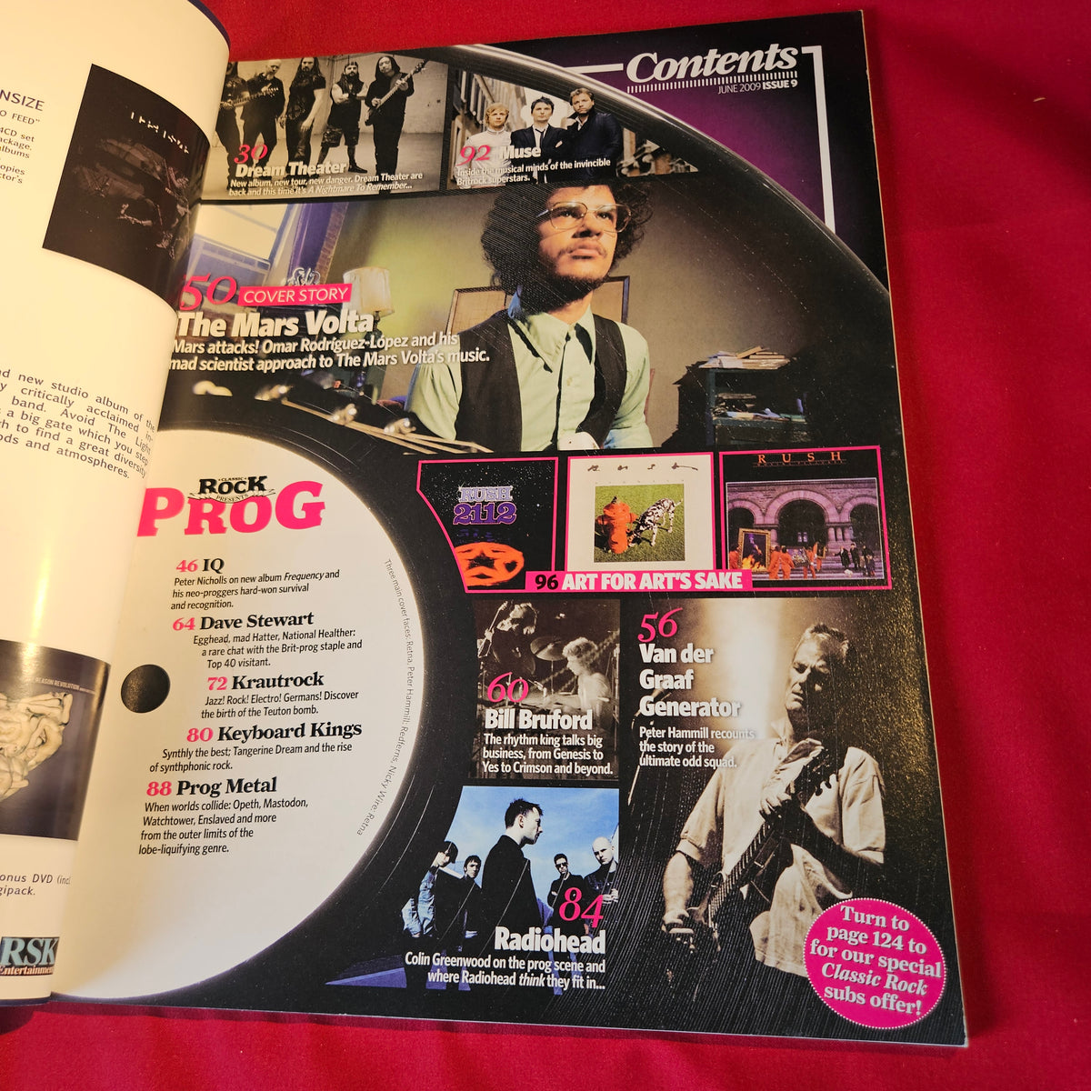 Classic Rock Presents Prog Magazine June 2009 Issue 9 Muse Mars Volta Rush SKU 1547