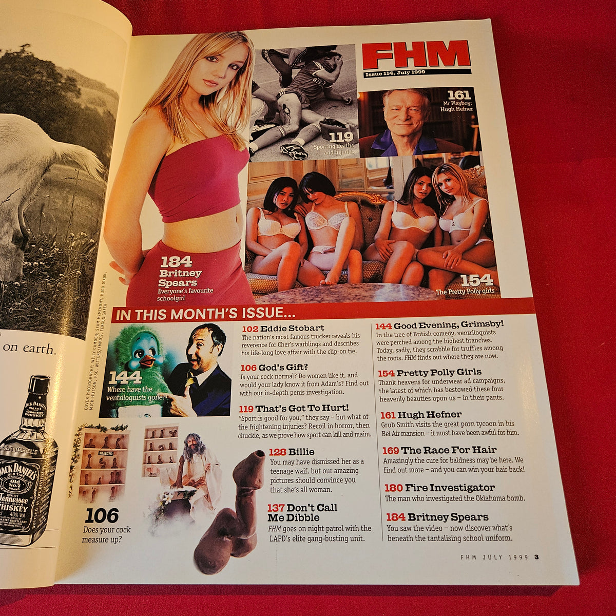 FHM Magazine July 1999 Britney Spears Hugh Hefner Sarah Michelle Gellar SKU 1548