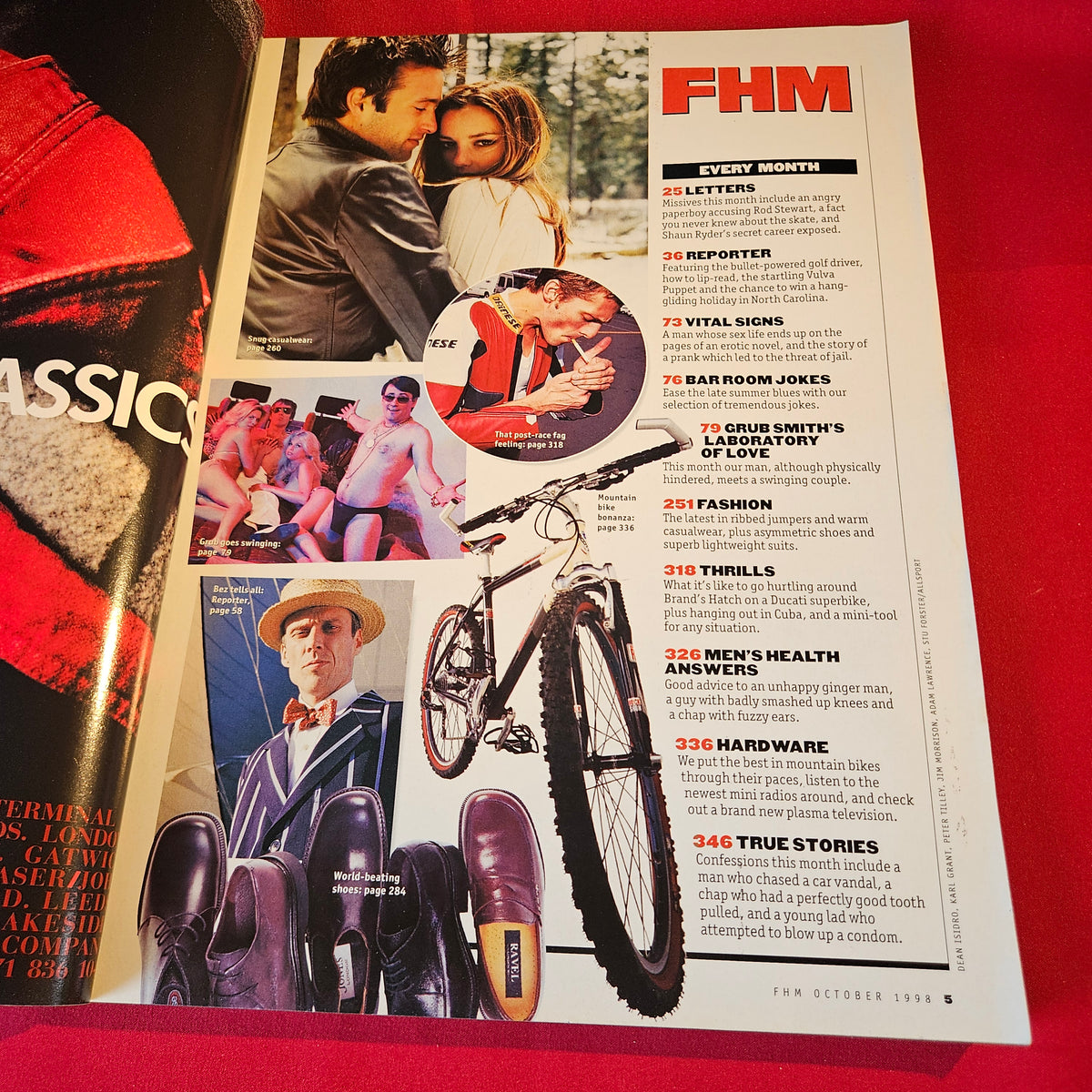 FHM Magazine October 1998 Denise Richards Lenny Kravitz Chris Rock SKU 1548