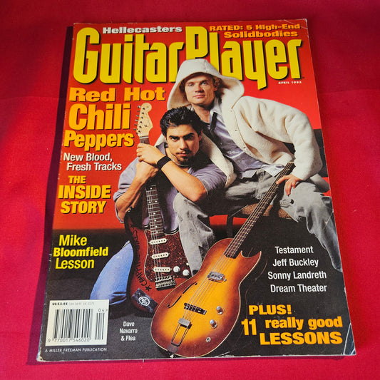 Guitar Player Magazine April 1995 Red Hot Chili Peppers Dave Navarro Flea SKU 1549