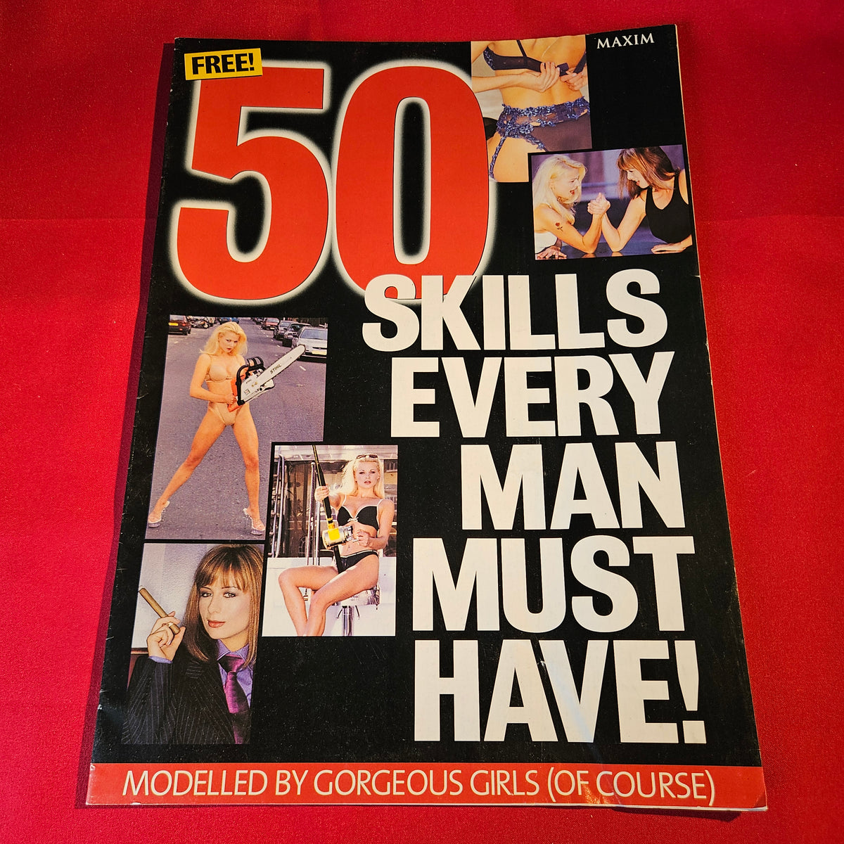 Maxim Magazine 50 Skills Every Man Must Have Guide Supplement Vintage SKU 1550