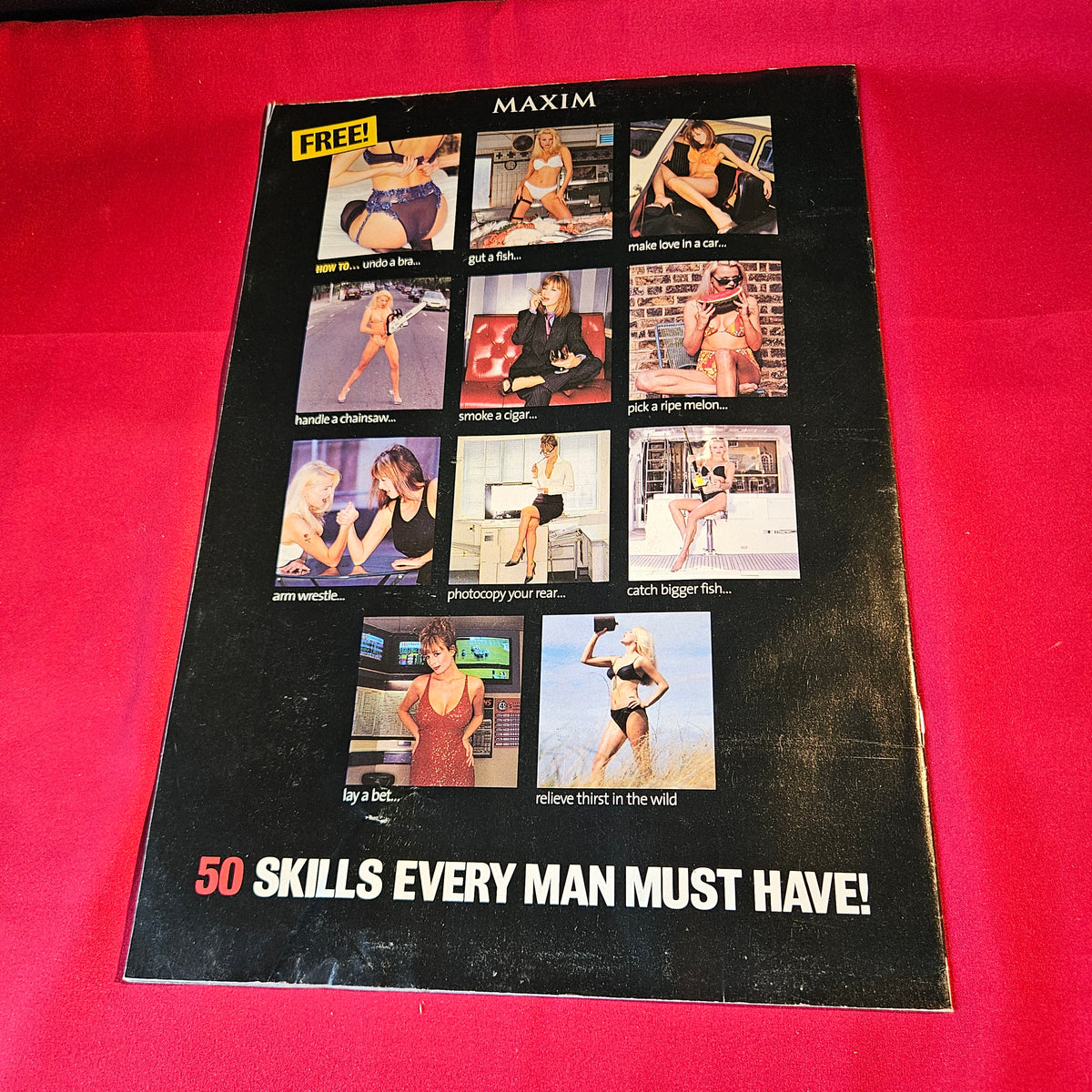Maxim Magazine 50 Skills Every Man Must Have Guide Supplement Vintage SKU 1550