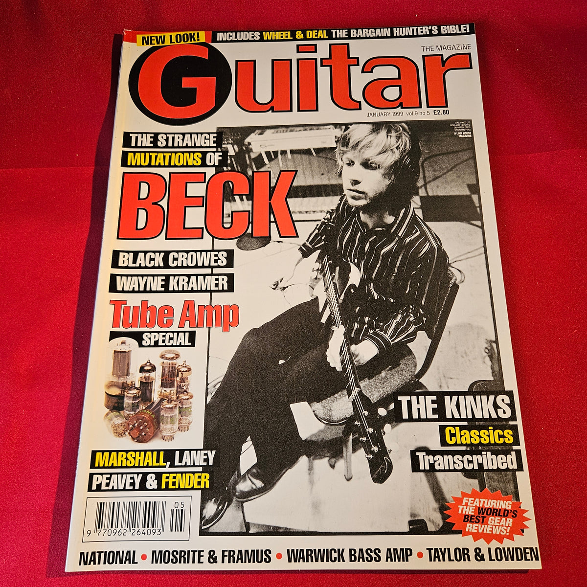 Guitar Magazine January 1999 Beck Black Crowes Wayne Kramer The Kinks SKU 1551