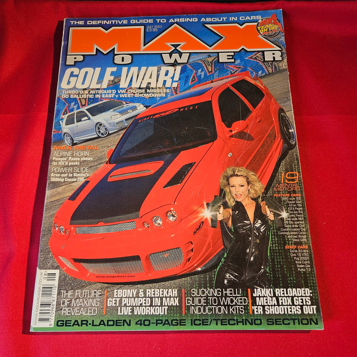 Max Power Magazine July 2003 VW Golf Corsa Saxo Civic Clio Peugeot 206 SKU 1553