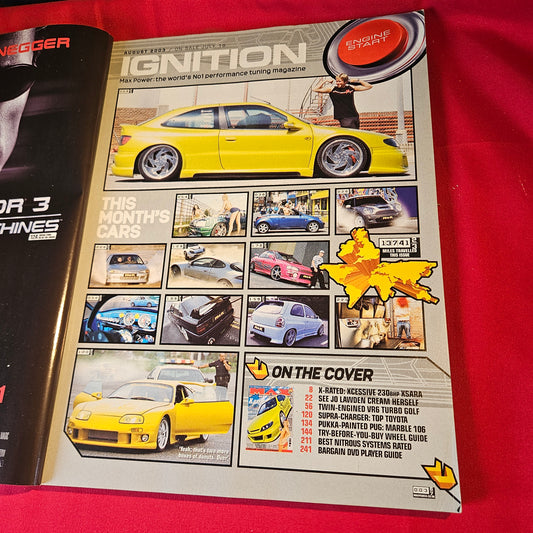 Max Power Magazine August 2003 Citroen Xsara VW Golf Toyota Supra Peugeot 106 SKU 1553