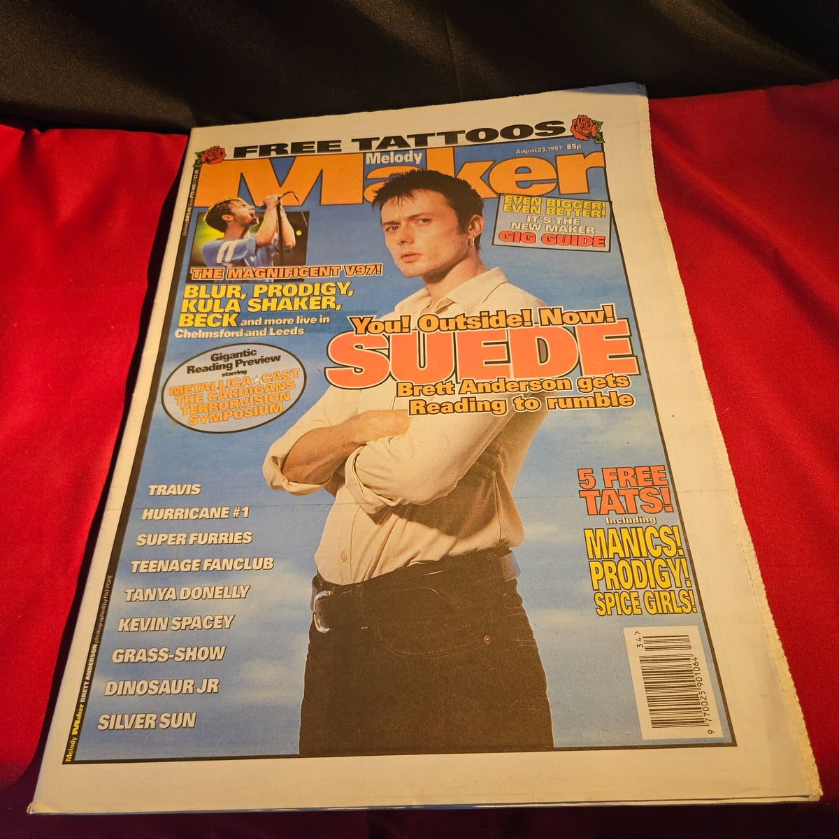 Melody Maker Magazine 23 August 1997 Suede Brett Anderson Blur Prodigy NP008