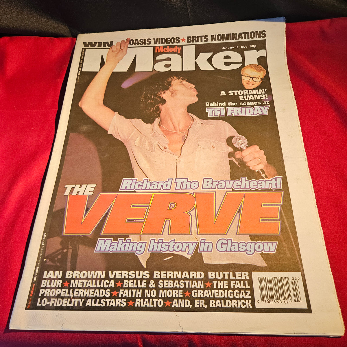 Melody Maker Magazine 17 January 1998 The Verve Richard Ashcroft Ian Brown Blur NP008