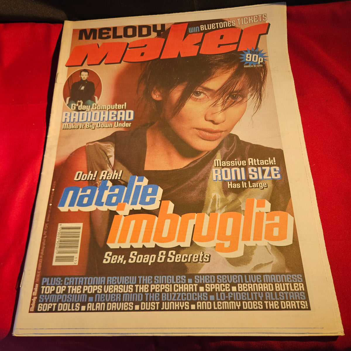 Melody Maker Magazine 14 March 1998 Natalie Imbruglia Radiohead Roni Size NP008