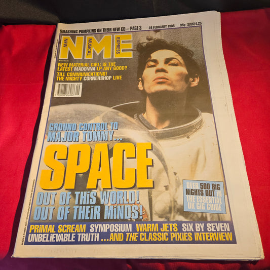 NME Magazine 28 February 1998 Space Tommy Scott Madonna Smashing Pumpkins NP009