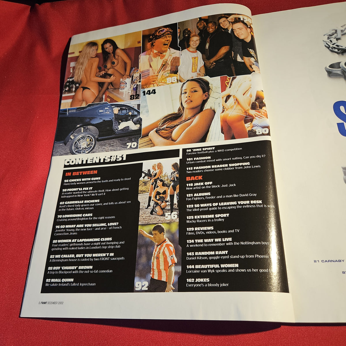 Front Magazine December 2002 Gabrielle Richens GTA Vice City Roy Chubby Brown SKU 1558