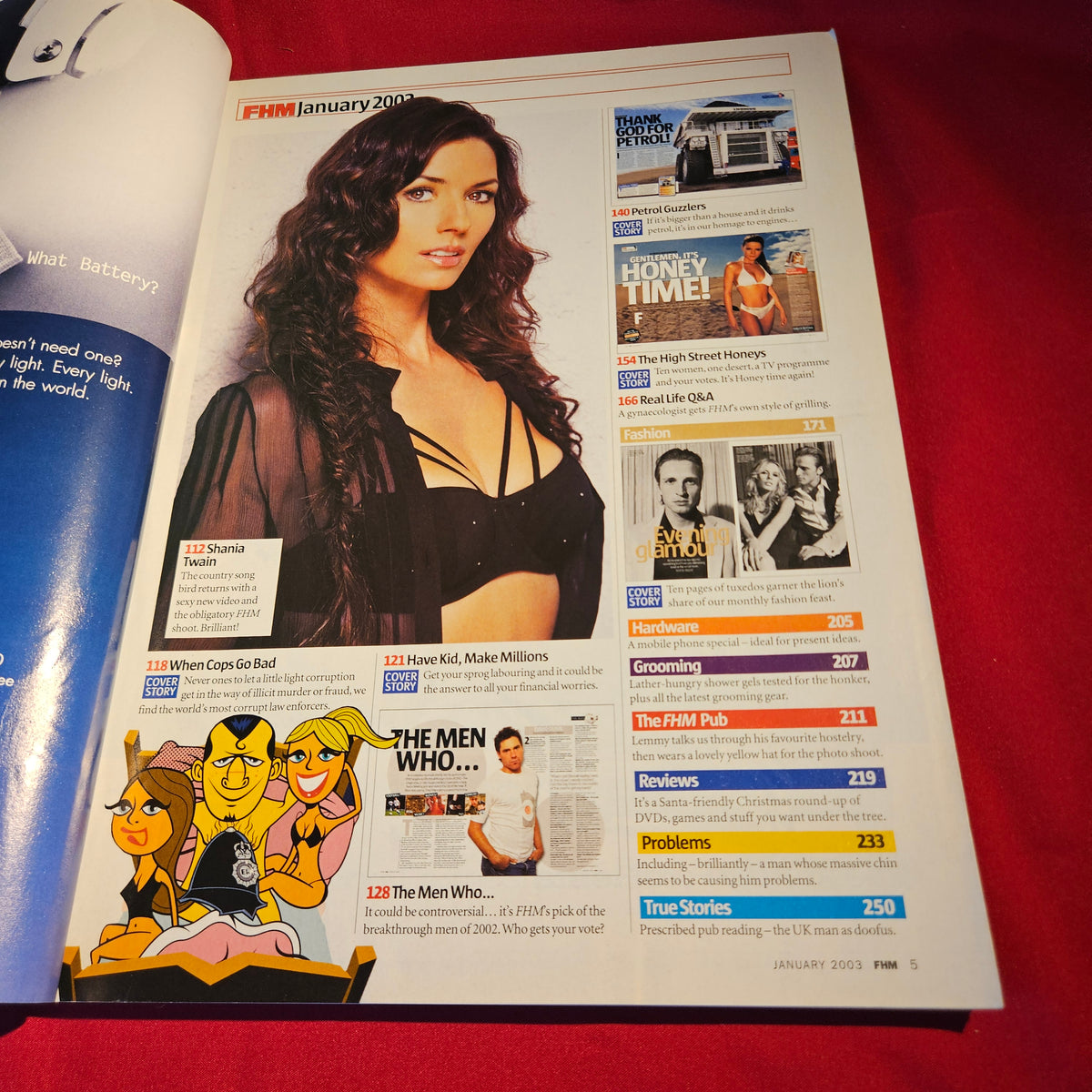 FHM Magazine January 2003 Halle Berry Shania Twain Pierce Brosnan SKU 1559