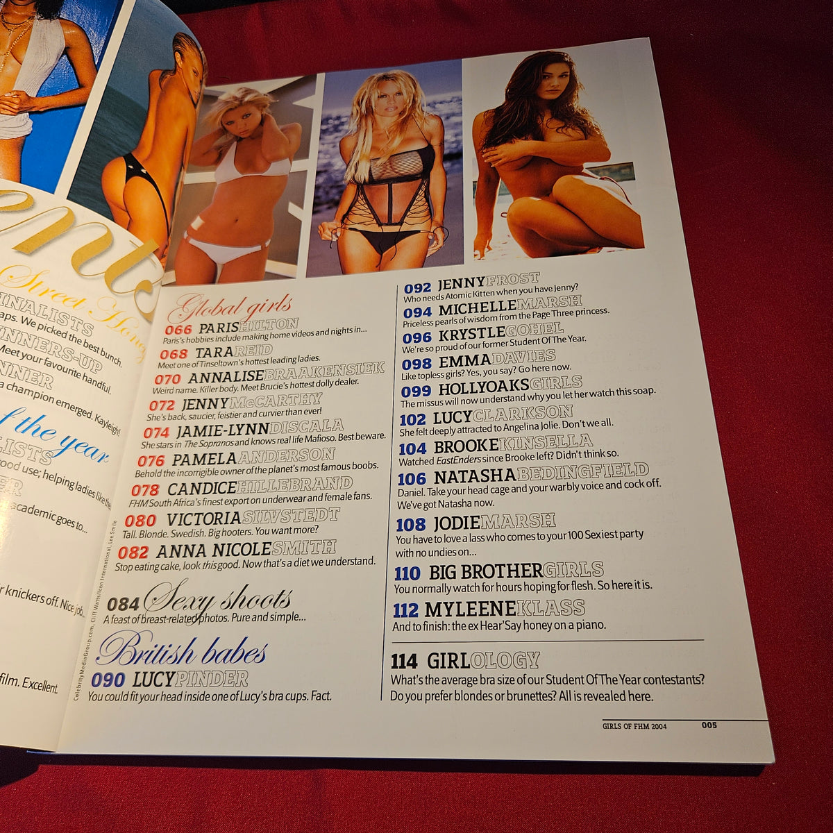 The Girls of FHM Magazine 2004 POSTERS Annual Halle Berry Paris Hilton Lucy Pinder SKU 1559
