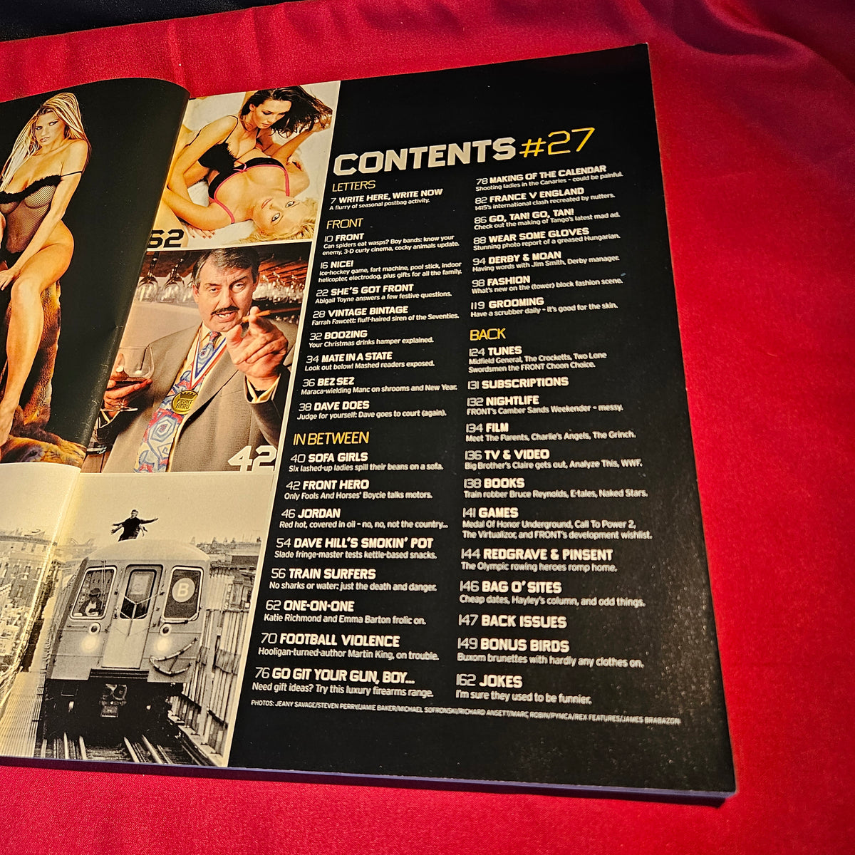Front Magazine January 2001 Issue 27 Jordan Katie Richmond UK Lads Mag SKU 1560