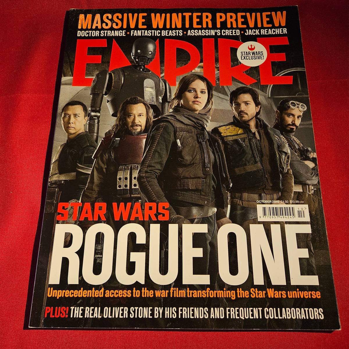 Empire Magazine October 2016 Star Wars Rogue One Doctor Strange Fantastic Beasts SKU 1562