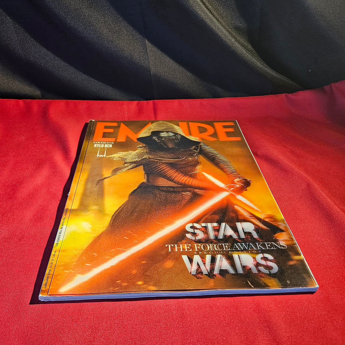 Empire Magazine January 2016 Star Wars The Force Awakens Kylo Ren Special Edition Subscriber Cover SKU 1562