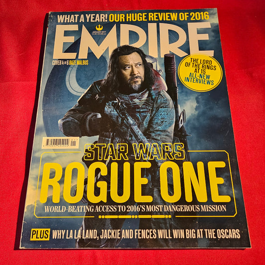 Empire Magazine January 2017 Star Wars Rogue One Baze Malbus Cover SKU 1562